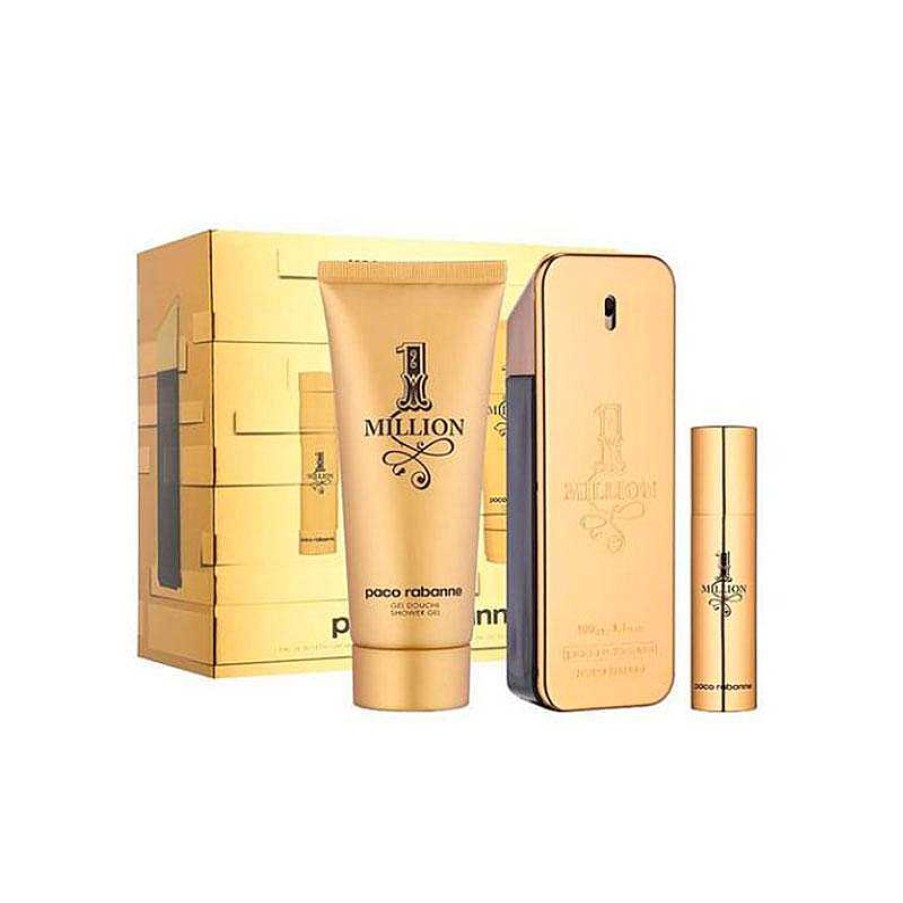 Perfumes Para Hombres PACO RABANNE | Paco Rabanne One Million Kit 100Ml (3 Piezas)