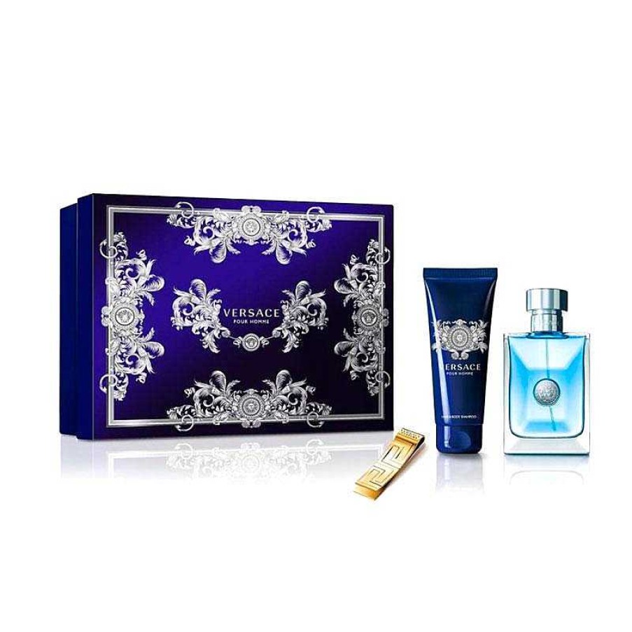 Perfumes Para Hombres VERSACE | Versace Pour Homme Kit 100Ml (3 Piezas)