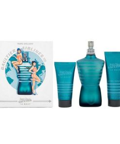 Perfumes Para Hombres JEAN PAUL GAULTIER | Jean Paul Gaultier Le Male Airlines Travel Edition Kit (3 Piezas)