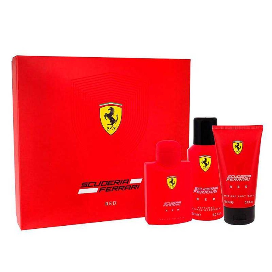 Perfumes Para Hombres FERRARI | Ferrari Scuderia Red Kit (3 Piezas)