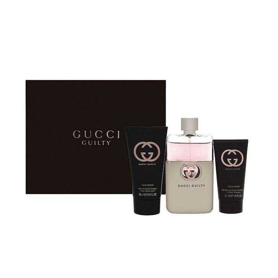 Perfumes Para Hombres GUCCI | Gucci Guilty Black Kit (3 Piezas)