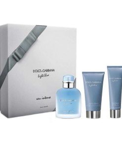 Perfumes Para Hombres DOLCE & GABBANA | Dolce & Gabbana Light Blue Homme Eau Intense Kit (3 Piezas)