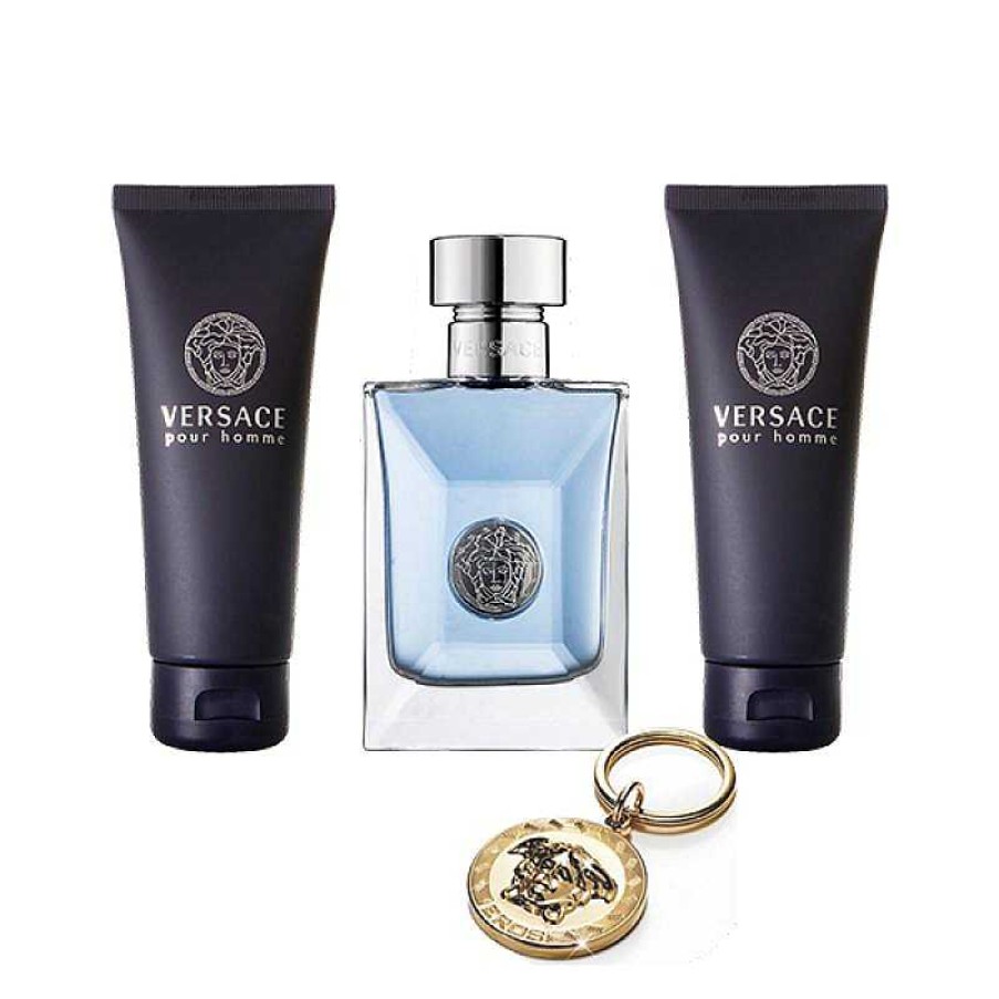 Perfumes Para Hombres VERSACE | Kit Versace Pour Homme (4 Piezas)