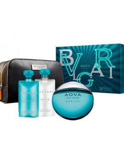 Perfumes Para Hombres Fraganza VIP | Bvlgari Aqva Pour Homme Marine Kit (4 Piezas)