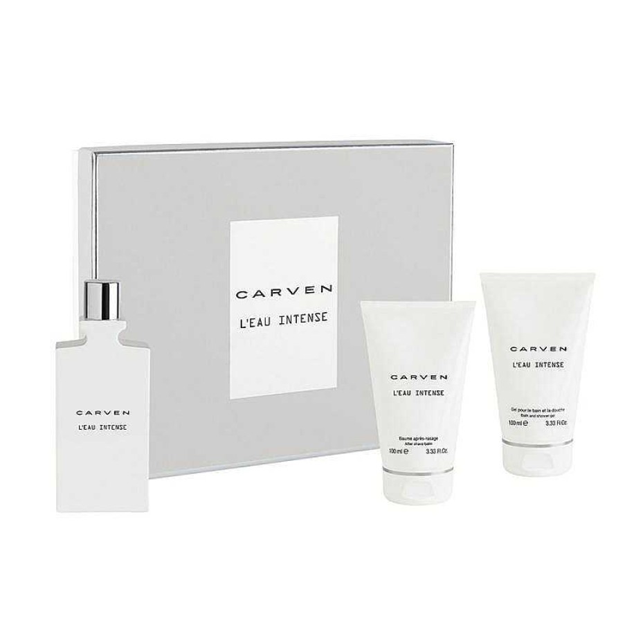 Perfumes Para Hombres CARVEN | Kit Carven L & # 039; Eau Intense (3 Piezas)