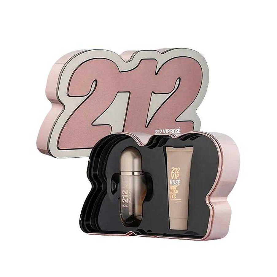 Perfumes Para Mujeres CAROLINA HERRERA | Cofre Carolina Herrera 212 Vip Rose (2 Piezas)