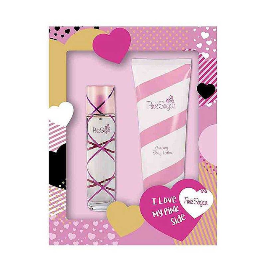 Perfumes Para Mujeres PINK SUGAR | Kit Azucar Rosa Aquolina (2 Piezas)