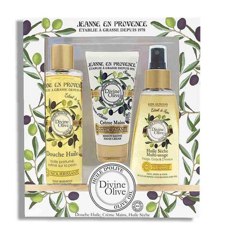 Perfumes Para Mujeres JEANNE EN PROVENCE | Jeanne En Provence Divine Olive Kit (3 Piezas)