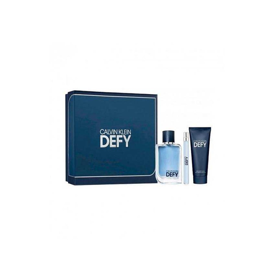 Perfumes Para Hombres Calvin Klein | Calvin Klein Defy Eau De Toilette Kit 100Ml