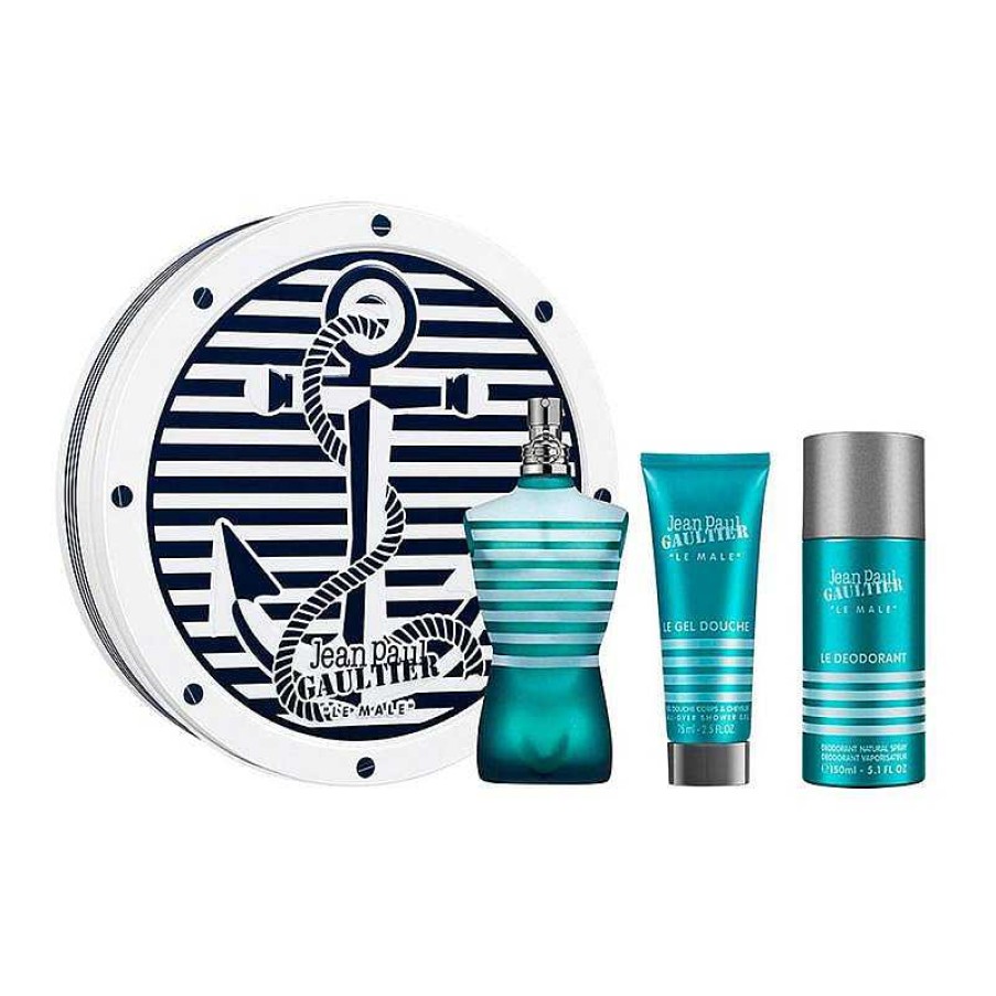 Perfumes Para Hombres JEAN PAUL GAULTIER | Kit Jean Paul Gaultier Le Male (3 Piezas)