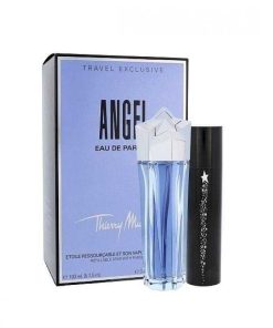 Perfumes Para Hombres MUGLER | Kit Recargable De Angel Thierry Mugler Con Miniatura (2 Piezas)