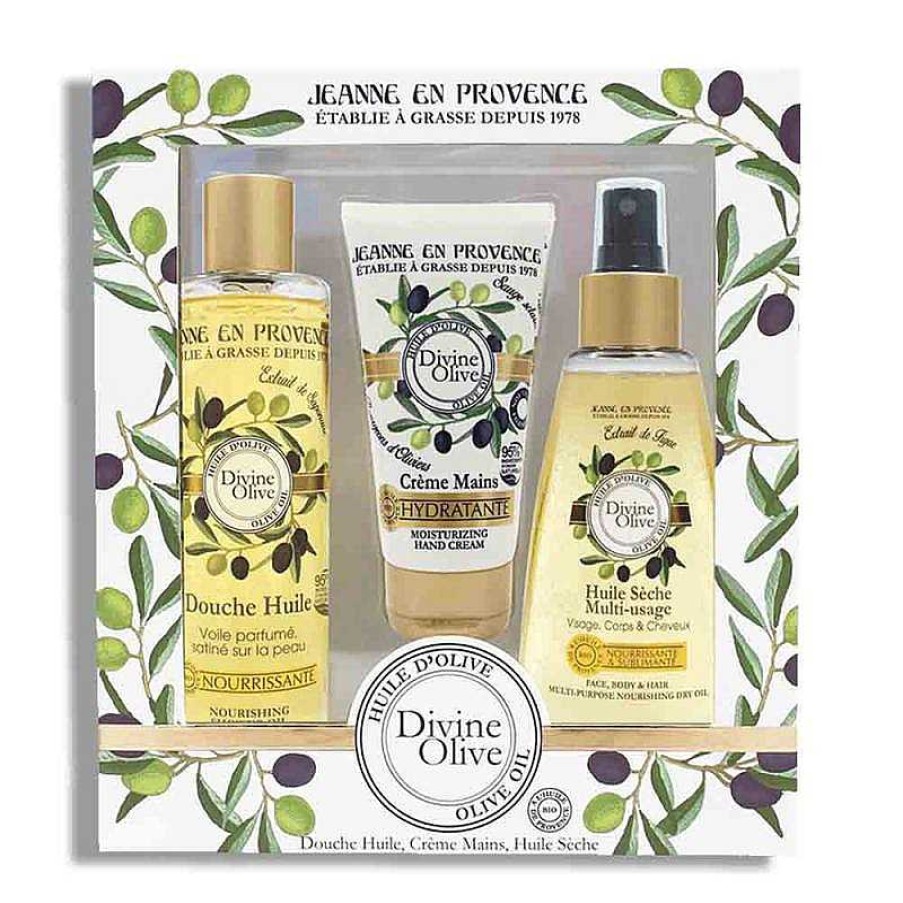 Perfumes Para Mujeres JEANNE EN PROVENCE | Jeanne En Provence Divine Olive Kit (3 Piezas)