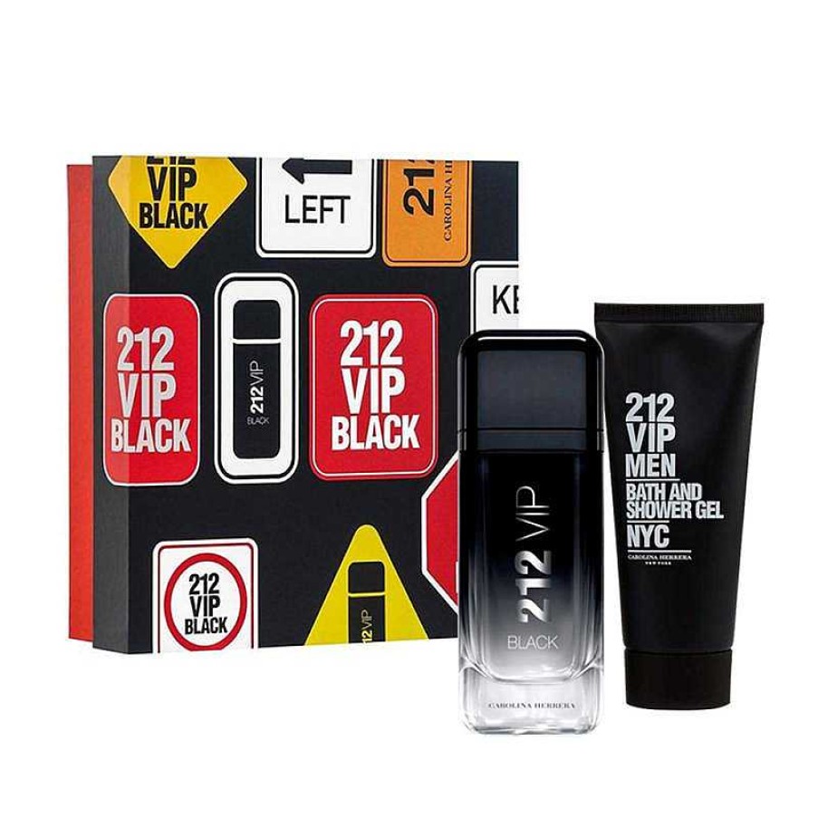 Perfumes Para Hombres CAROLINA HERRERA | Kit Carolina Herrera 212 Vip Negro (2 Piezas)