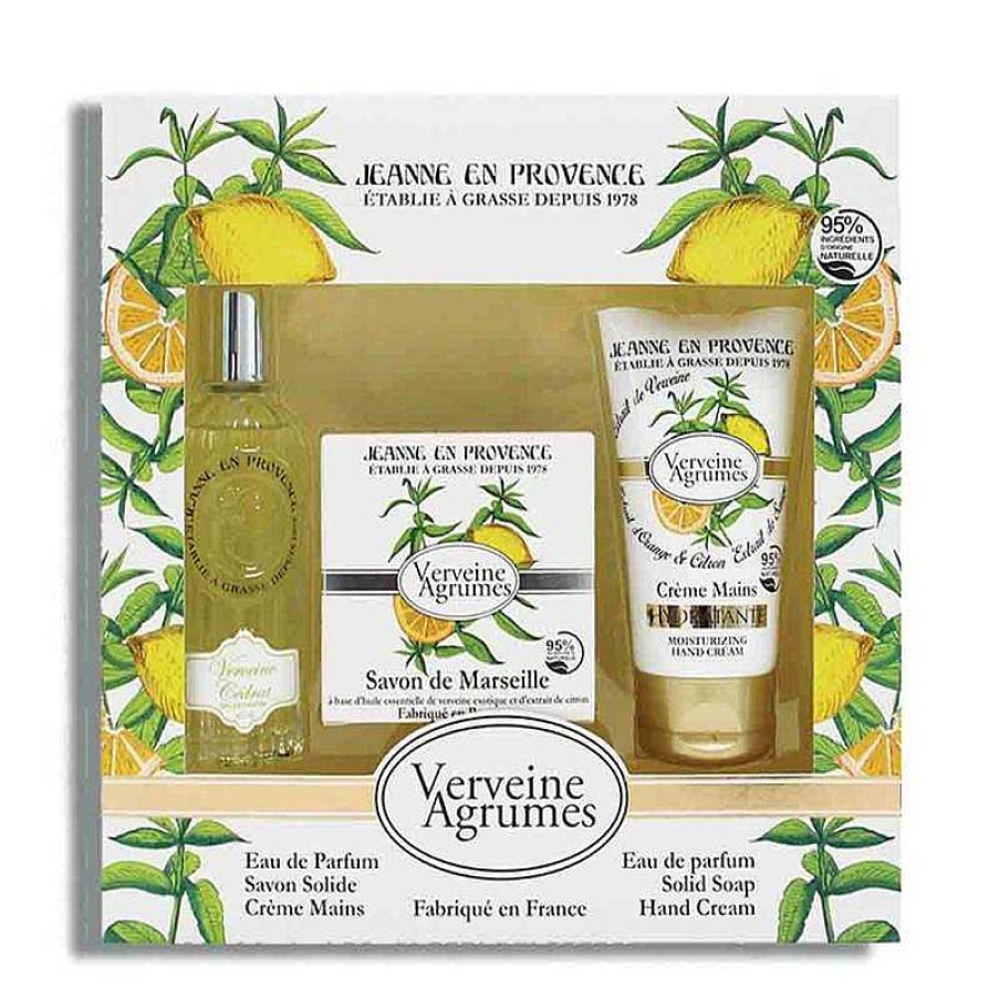 Perfumes Para Mujeres JEANNE EN PROVENCE | Jeanne En Provence Verveine Agrumes Kit (3 Piezas)