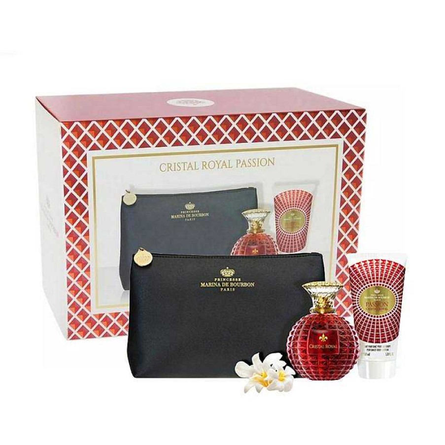 Perfumes Para Mujeres PRINCESSE MARINA DE BOURBON | Royal Passion Crystal Bourbon Marina Kit (3 Piezas)