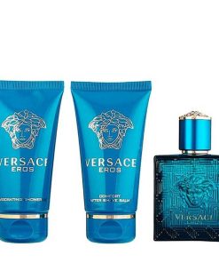 Perfumes Para Hombres VERSACE | Versace Eros Eau De Toilette Kit 50Ml (3 Piezas)