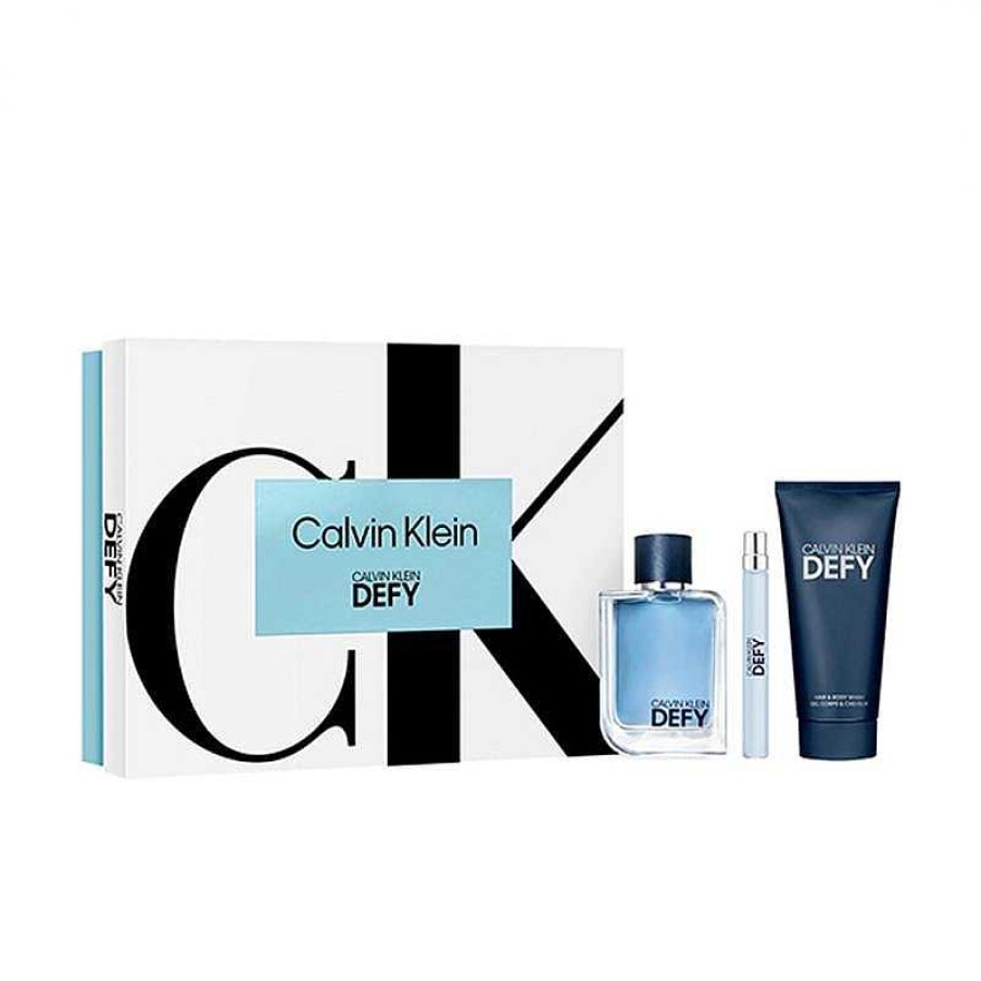 Perfumes Para Hombres Calvin Klein | Calvin Klein Defy Eau De Toilette Kit 100Ml