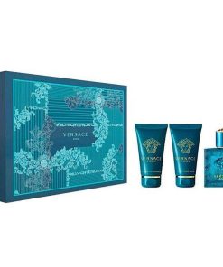 Perfumes Para Hombres VERSACE | Kit Versace Eros (3 Piezas)