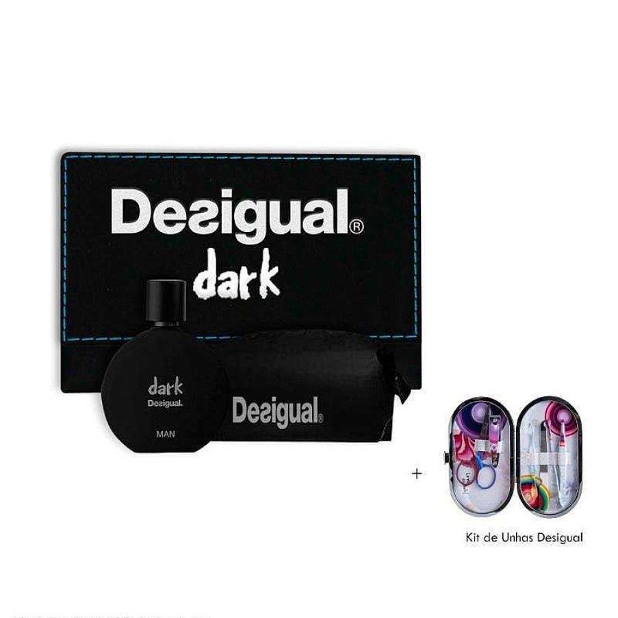 Perfumes Para Hombres DESIGUAL | Desigual Dark Kit (2 Piezas) + Regalo