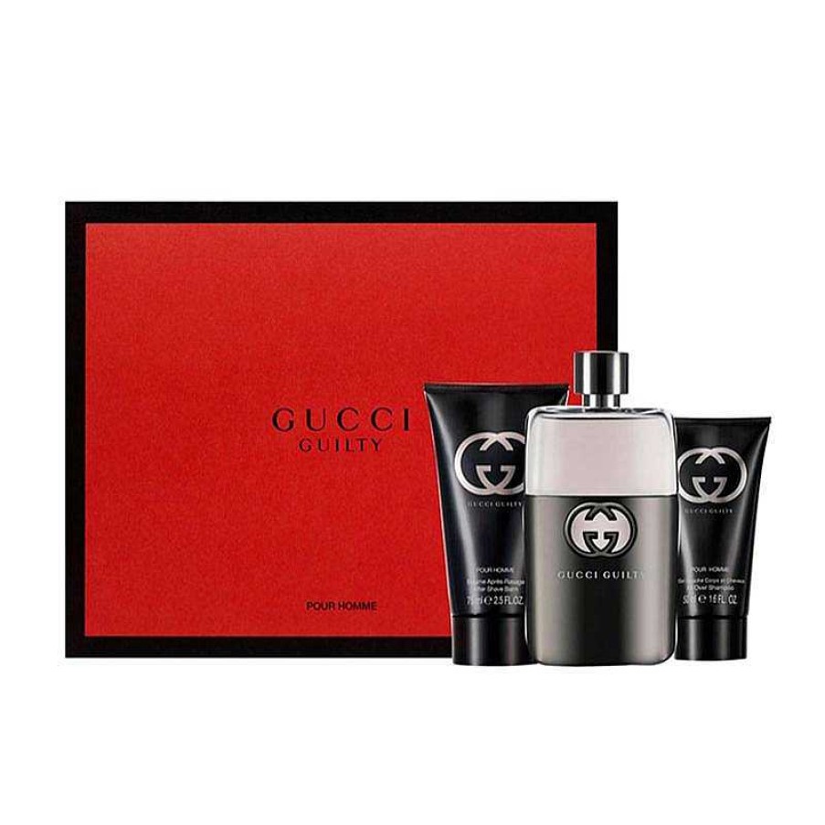 Perfumes Para Hombres GUCCI | Kit Gucci Guilty Pour Homme (3 Piezas)