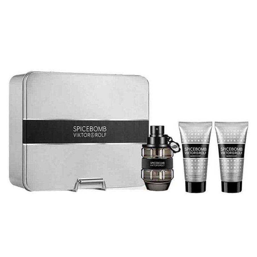 Perfumes Para Hombres VIKTOR & ROLF | Kit Viktor &Erio; Rolf Spicebomb (3 Piezas)