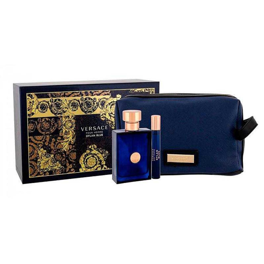 Perfumes Para Hombres VERSACE | Versace Pour Homme Dylan Blue Kit (3 Piezas)