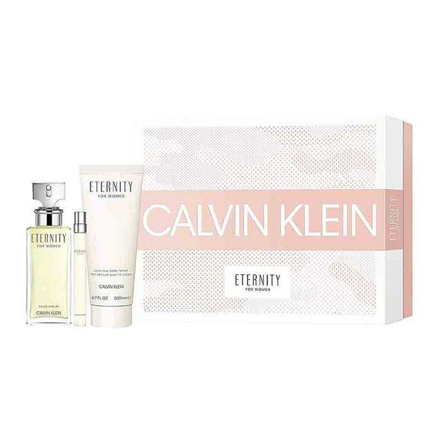 Perfumes Para Mujeres Calvin Klein | Clavin Klein Eternity Eau De Parfum Kit (3 Piezas)