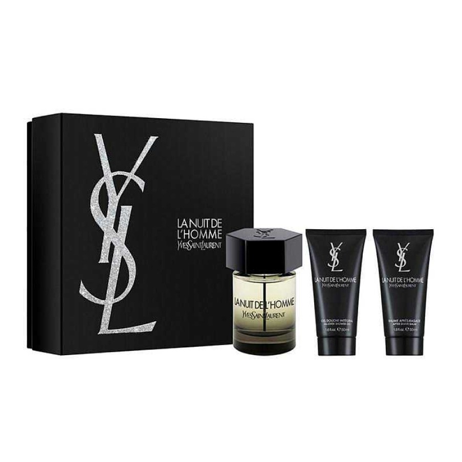 Perfumes Para Hombres YVES SAINT LAURENT | Kit L'Homme Yves Saint Lauren La Nuit (3 Piezas)