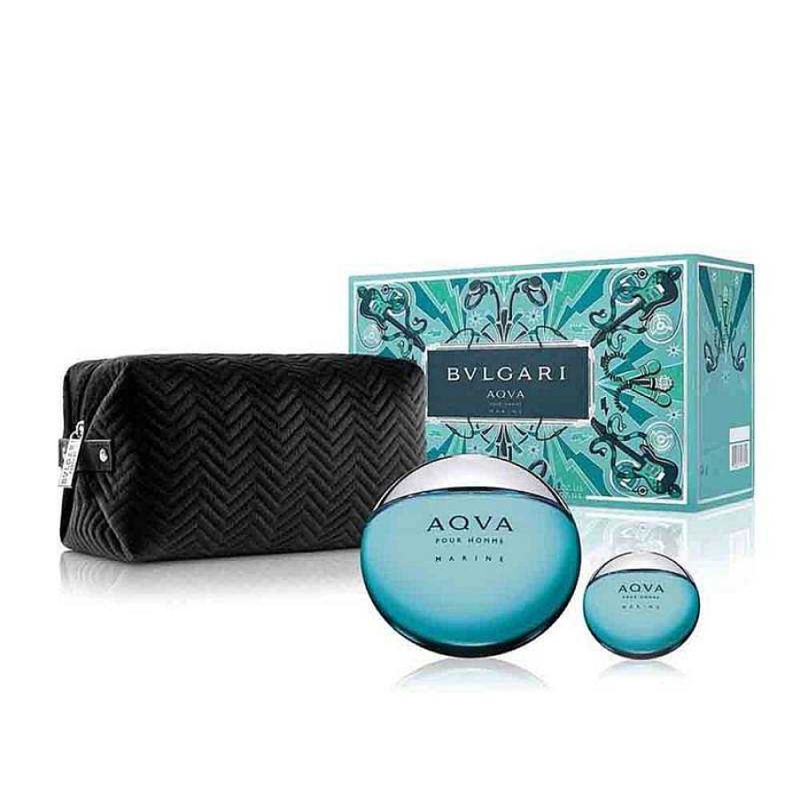 Perfumes Para Hombres Bvlgari | Bvlgari Aqva Marine Kit (3 Piezas)