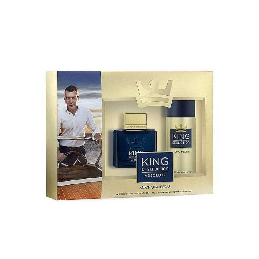 Perfumes Para Hombres Antonio Banderas | Antonio Banderas King Of Seduction Absolute Kit (2 Piezas)