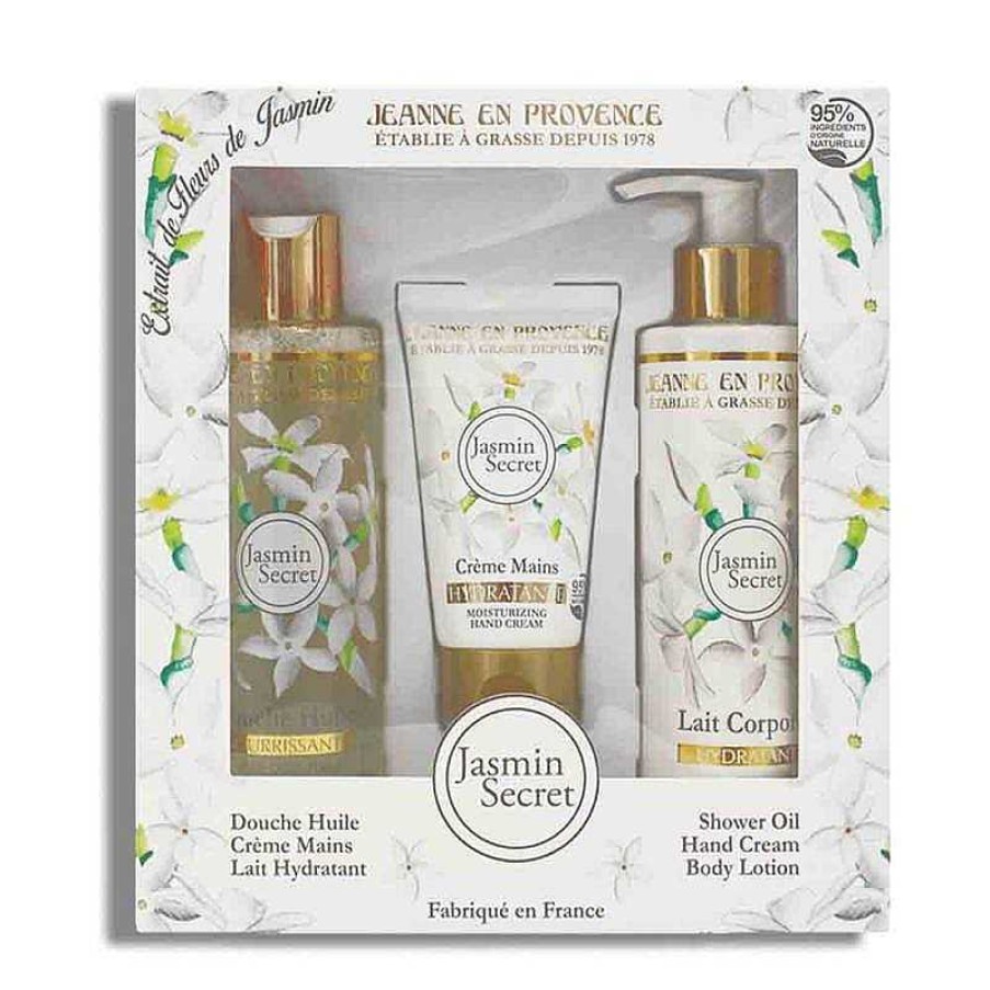 Perfumes Para Mujeres JEANNE EN PROVENCE | Jeanne En Provence Jasmin Secret Kit (3 Piezas)