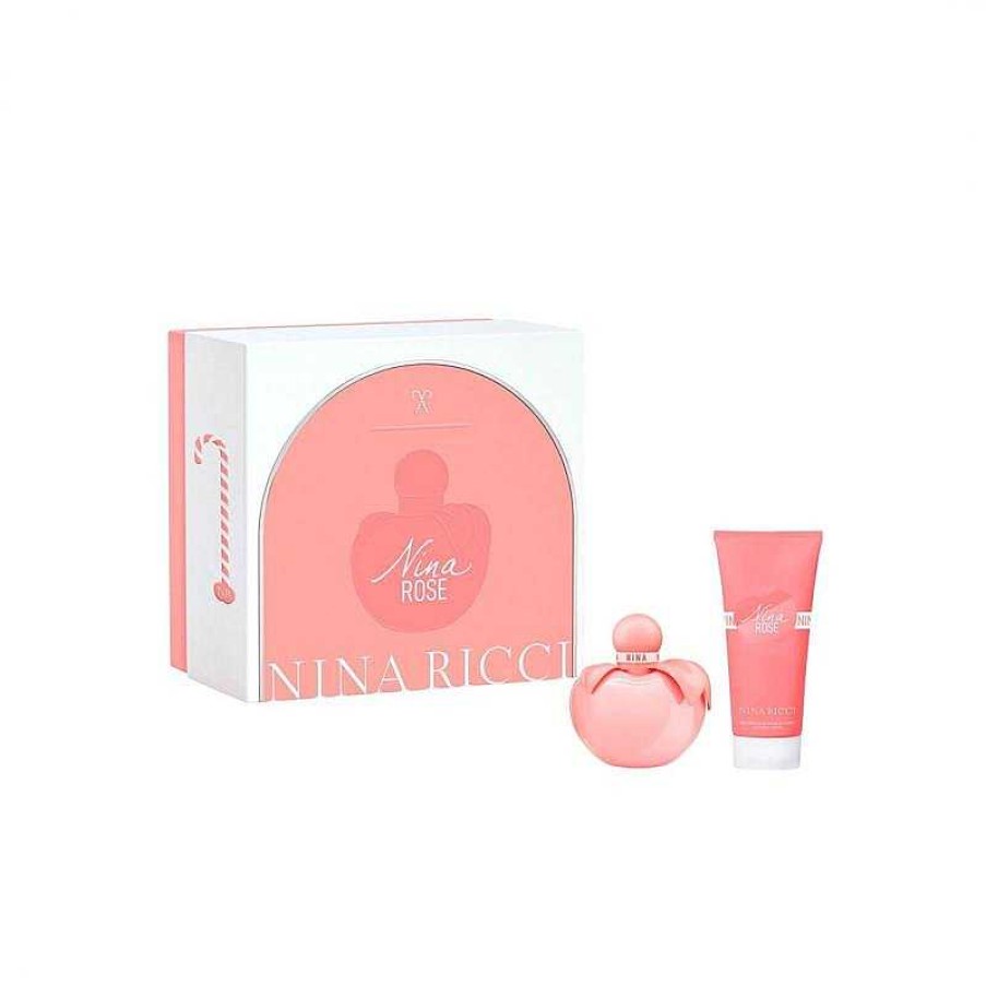 Perfumes Para Mujeres Nina Ricci | Nina Ricci Rose Eau De Toilette Kit 80Ml