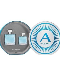 Perfumes Para Hombres Azzaro | Kit De Agua De Bano Azzaro Chrome (2 Piezas)